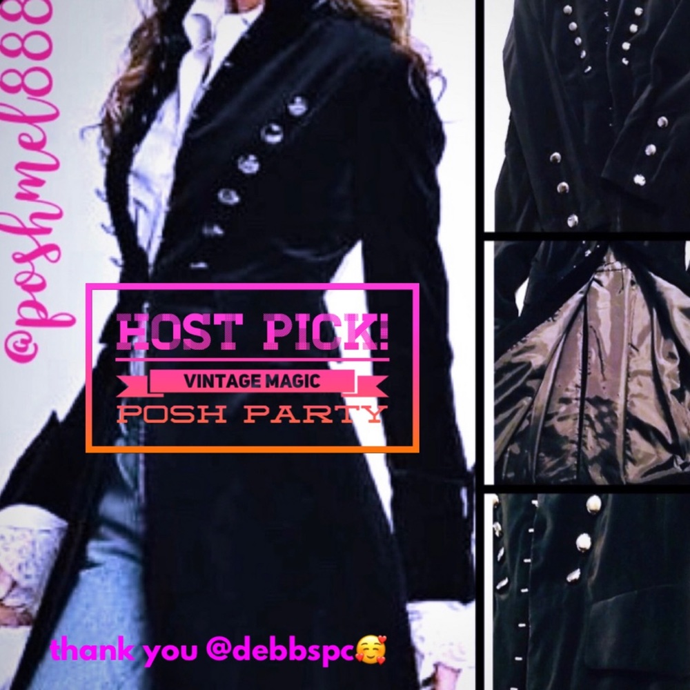 :: Pure Badass⚔️👑Rare Flawless Velvet Steampunk/Military Jacket Size: 18w - Picture 7 of 11